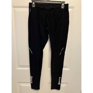 Skins Compression Tights Women's Size Large Black A200 Pants Ladies‎